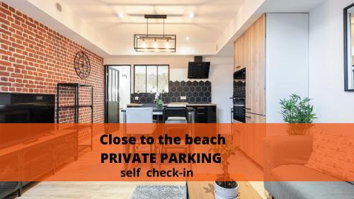 La Madeleine Apartment | Le Loft Magnan - AC- Prés mer - WIFI - Confort et moderne - Supermarchés et Tram proches