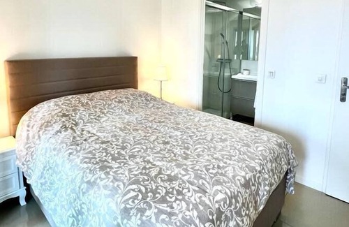 Plaine de la Brague Condo | Le Mimosa : 1 bedroom apartment with terrasse, pool, AC, parking spot