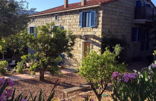Figari Cottage | Le Moulin de Figari-Gîte-Ensuite with Shower-Family-Pool view