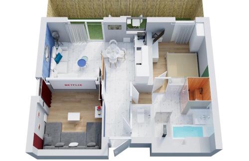 Ile de Nantes Palais des Congres Apartment | Le Rex - Bel appt avec sauna