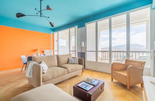 Hotel-de-Ville Apartment | Le Skyline - Apt climatisé avec terrasse Marseille