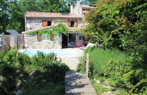 Lussas House | Le Vallon des Eto⭐: "La Bergerie" -Ardèche, Nature, Spa and private swimming pool