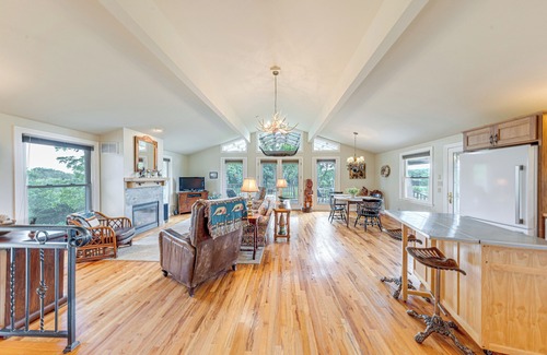 Grantville House | Lecompton Home w/Private Pond & Fire Pit!