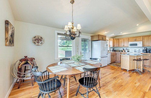 Grantville House | Lecompton Home w/Private Pond & Fire Pit!