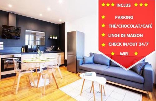 Saint-Laurent-sur-Saone Apartment | Legend - Le Saint Laurent - Parking - Wifi - 24/7 - cosy