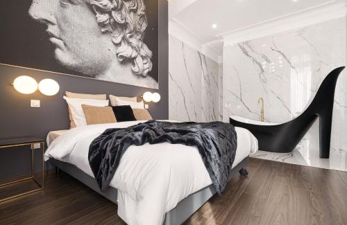 Macon Apartment | Legend Majestic - Baignoire chaussure - TV Miroir - Parking Privé GRATUIT