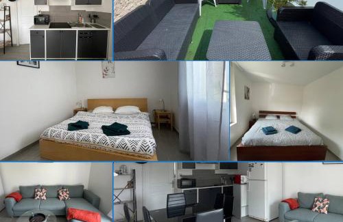 Vierville-sur-Mer Apartment | Les mouettes Apt duplex indépendant dans maison spacieux petite vue sur mer des chambres belle terrasse aménagée en hauteur près Omaha Beach et Bayeux 800 m plage et 300 m superette