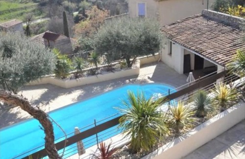 La Roque-Alric Villa | Les Palmiers - House with swimming pool