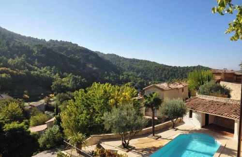 La Roque-Alric Villa | Les Palmiers - House with swimming pool