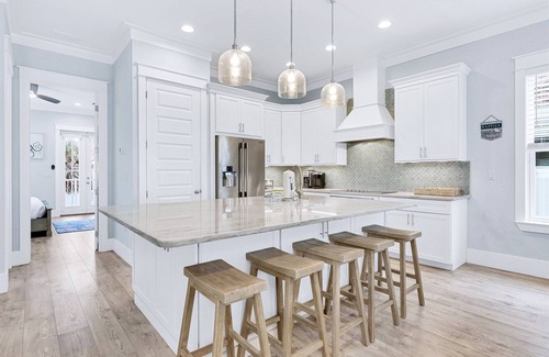 Miramar Beach House | Liahona: Private beach steps away, FREE golf cart, Heated pool, Gulf views