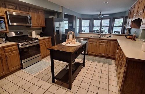 The Galena Territory House | "Liberty Living" - A charming home with wooded views for privacy and relaxation.