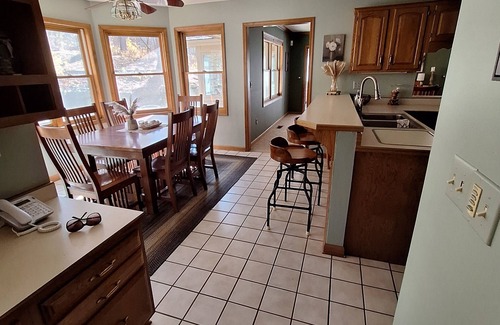 The Galena Territory House | "Liberty Living" - A charming home with wooded views for privacy and relaxation.