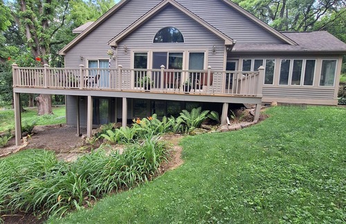 The Galena Territory House | "Liberty Living" - A charming home with wooded views for privacy and relaxation.