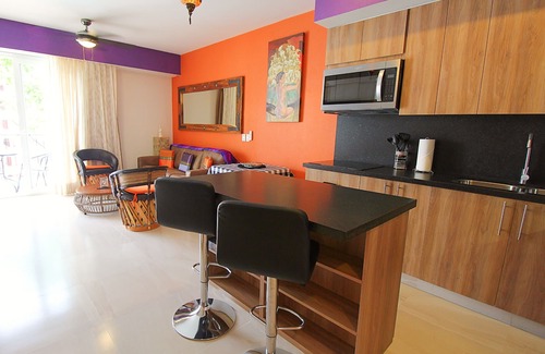 Bucerias Apartment | LIFE Bucerias 216 APT just one block on the beach in Golden zone
