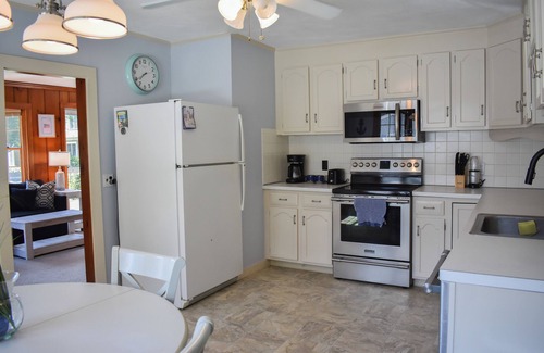 West Harwich House | Light and bright two bedroom home in Harwich featuring central air!