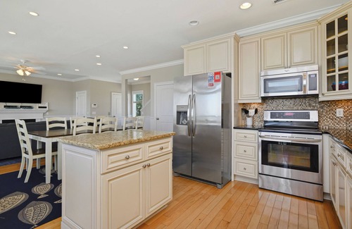 Yaupon Beach House | Lighthouse: Oceanfront with Pool and Elevator Near Fishing Pier