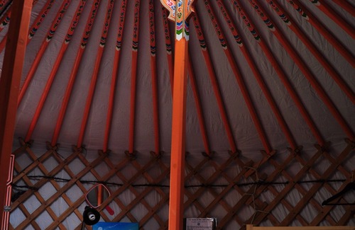 Indian Brook Resort | Little Orange Yurt at Cabot Shores Wilderness Resort