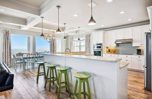 Cherry Grove Beach House | Living Beach 3, Luxury Oceanfront Home in Cherry Grove with Game Room and Pool