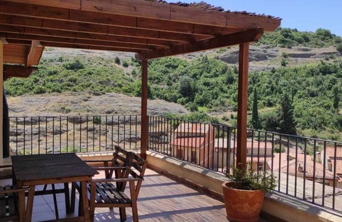 Beceite Apartment | Lo Tossal I. Penthouse with fireplace and terrace