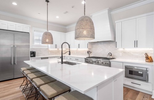 San Juan House | Loaded Designer Home with Gulf Views, One Minute to the Beach, Heated Private Po