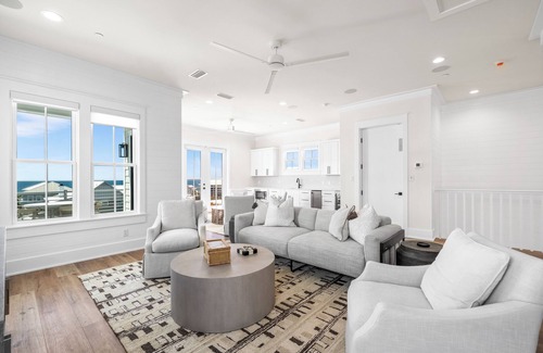 Seawalk Circle House | Loaded Designer Home with Gulf Views, One Minute to the Beach, Heated Private Po