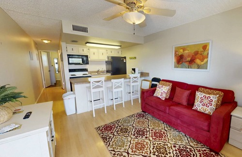 Sunset Beach Condo | Location, Location. Charming Beachside Condo. Pool, Deck Overlooking the Bay.