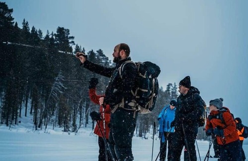 Inari Ski Chalet | Lodge Arctic 4 - sauna, glass roof & view of Lake Inari