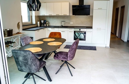 Treis-Karden Apartment | Loft 2 with wrap-around terrace and fantastic panoramic view of the Moselle, near Cochem