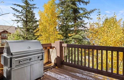 Mountain Village Cabin | Log Cabin Home by InvitedHome | Vast Patio, Skiing, Fireplace, Hot Tub