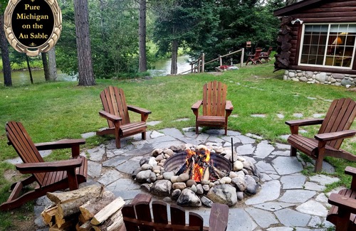 Luzerne Cabin | Log Cabin Luxury on the Romantic AuSable River - Truly Charming!