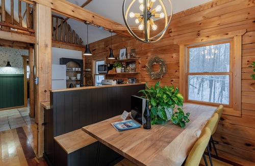 Mancelona Cabin | Log cabin, Schuss Mtn, solo stove, fireplace
