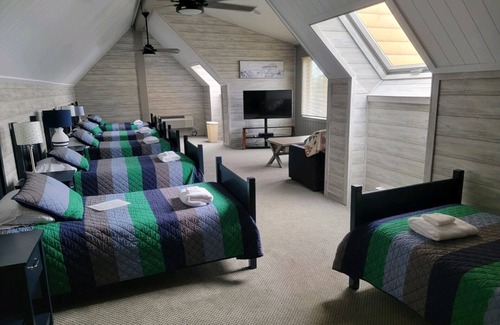 Arkdale Cabin | Log Cabin w/indoor pool on Lake, 30 Min from Wis Dells! 8 min. from Sand Valley
