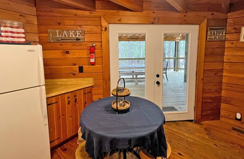 McCormick Cabin | Log Cabin with large deck and dock in best location on the Lake!