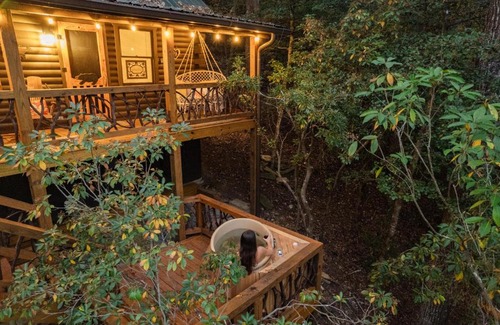 Blue Ridge House | Log Cabin with Mountain View and Privacy