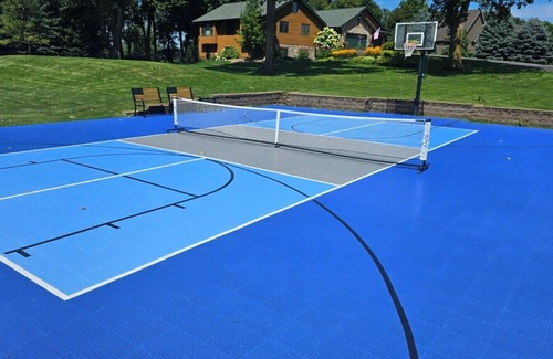 Webster House | Log Home on Circle Lake - Now with Pickleball Court!