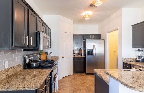 Corinth House | Lone Star Oasis! Near UNT - Heated Pool, Spa, King Bed, Incredible Location!