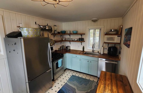 Mount Desert Cabin | Long Pond Camp - Beautiful view and private dock on Long Pond near Acadia National Park