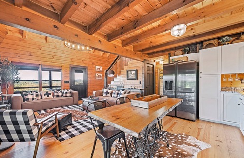 Ranger Cabin | Long-range mountain views, wraparound deck, stunning decor, hot tub, star gazing