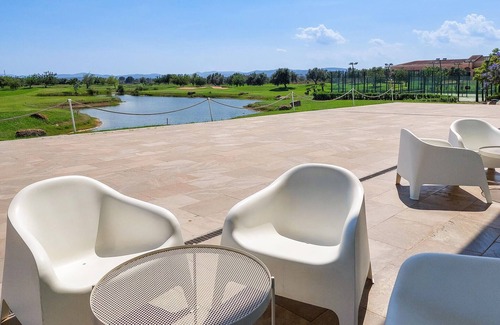San Jorge House | Look forward to a great sports vacation in this spacious terraced house with communal pool.
