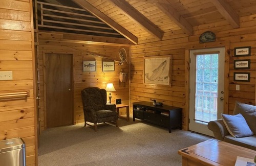 Chestertown Cabin | Loon Lake Log Cabin with canoe and kayaks, fire pit, and game room!