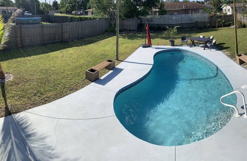 Fort Myers House | Lovely 3 bedroom with spacious backyard and pool.