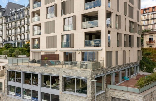 Montreux Apartment | Lovely apartment for 7 people with A/C, WIFI, pool, TV, terrace and panoramic view