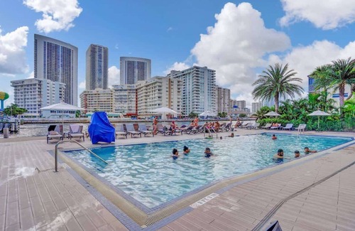 Hallandale Beach Apartment | Lovely Cozy Studio -Canal View Near Beach 1006