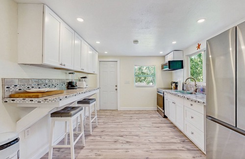 Sands House | Lovely dog-friendly home near the ocean with hot tub & grill