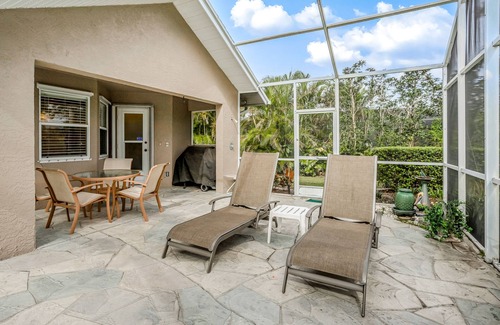 Lely Golf Estates House | Lovely home with pool, golf nearby, lanai, central AC, & washer/dryer