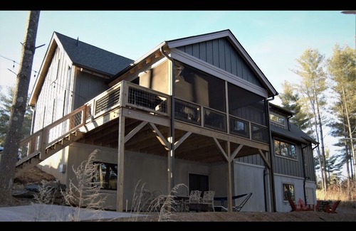 Nebo House | Lovely lakefront home with dock. Summertime stunner. Winter wonderland nearby.