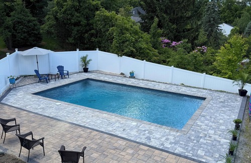 Warwick House | Lovely master bedroom;access to kitchen.dining,deck and backyard including pool.