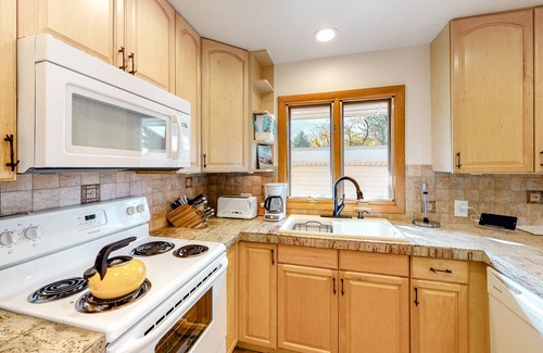 Carbondale Condo | Lovely mountain condo overlooking golf course with WiFi & private washer/dryer