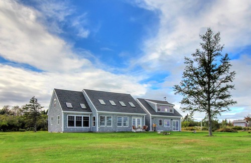 Lubec House | Lovely Oceanfront Home with Lighthouse View, Private Hot Tub, and Beach Access