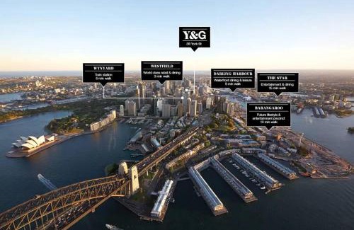 Sydney Central Business District Apartment | Lovely One Bedroom + Study with Infinity Pool